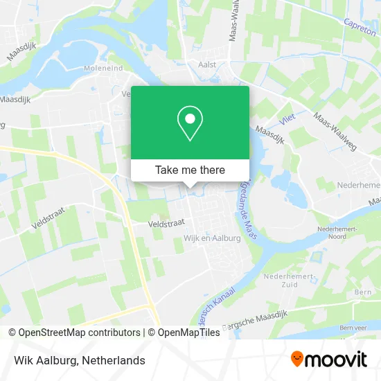 Wik Aalburg map