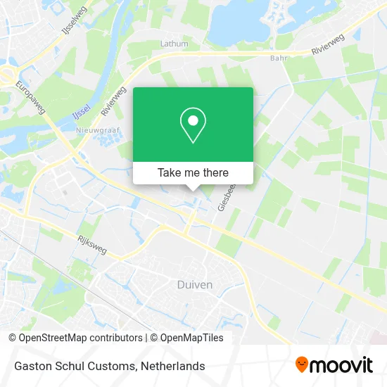 Gaston Schul Customs map