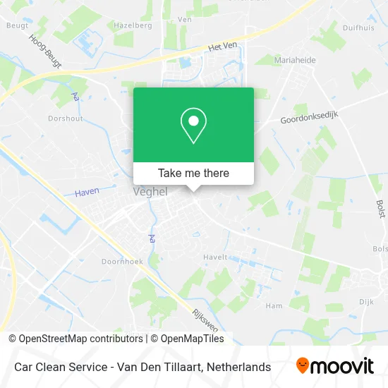 Car Clean Service - Van Den Tillaart map