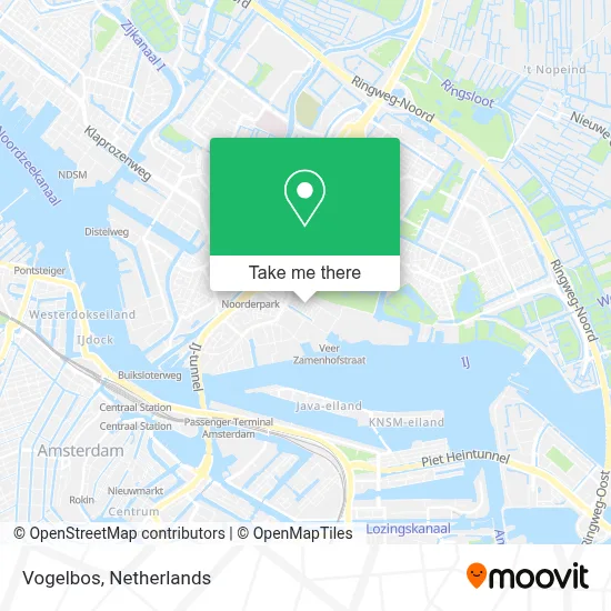 Vogelbos map