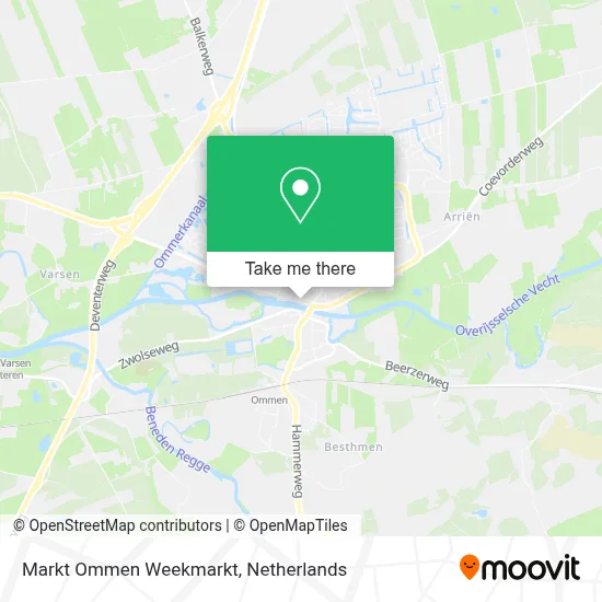 Markt Ommen Weekmarkt map