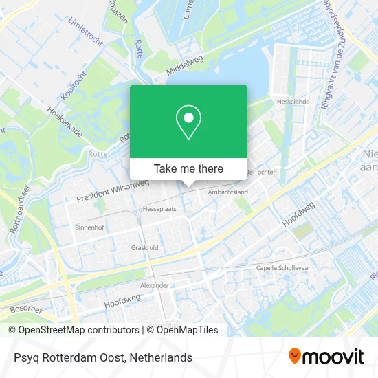 Psyq Rotterdam Oost map