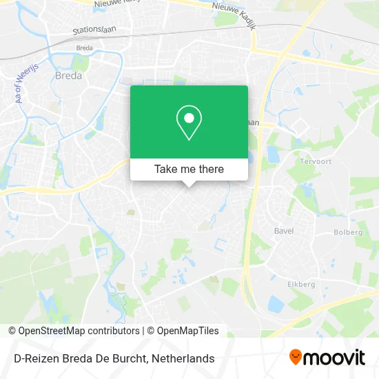 D-Reizen Breda De Burcht map