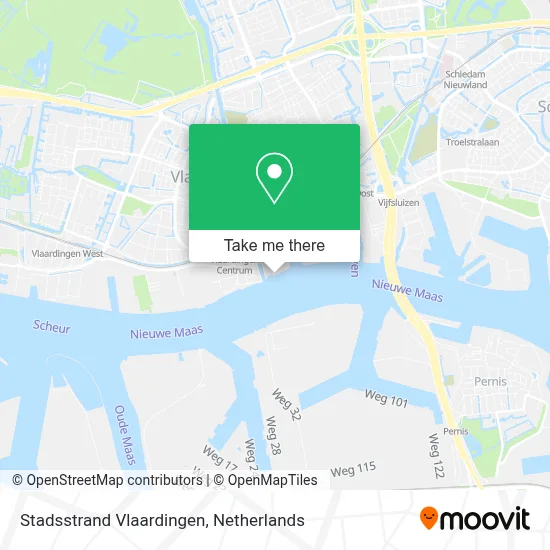 Stadsstrand Vlaardingen map