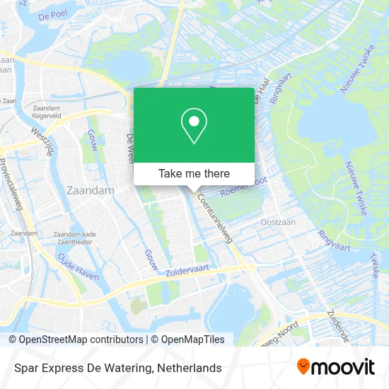 Spar Express De Watering map
