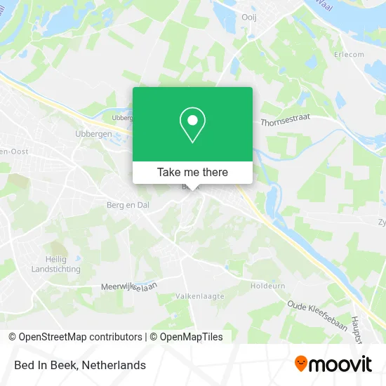 Bed In Beek map