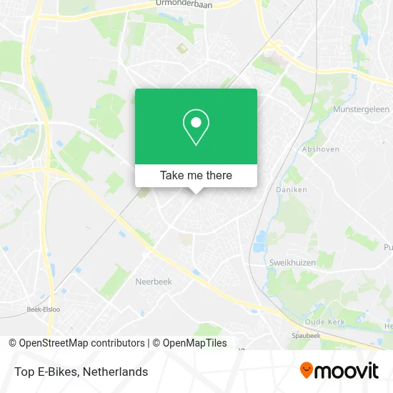 Top E-Bikes map