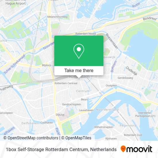 1box Self-Storage Rotterdam Centrum map