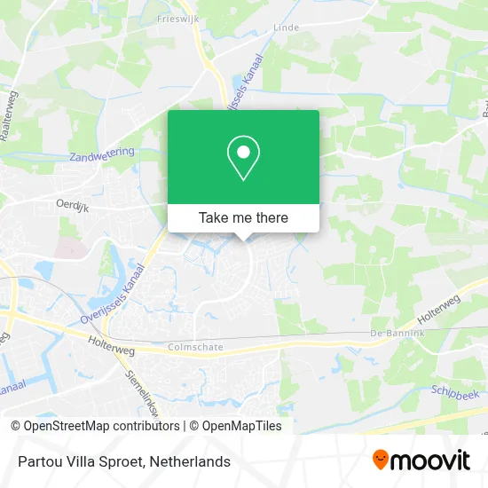 Partou Villa Sproet map