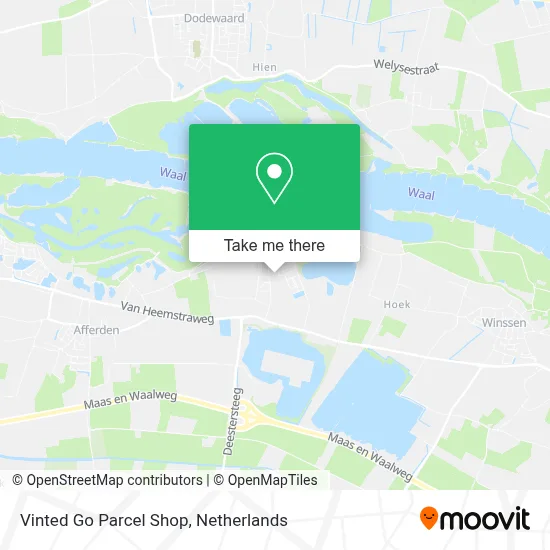 Vinted Go Parcel Shop Karte