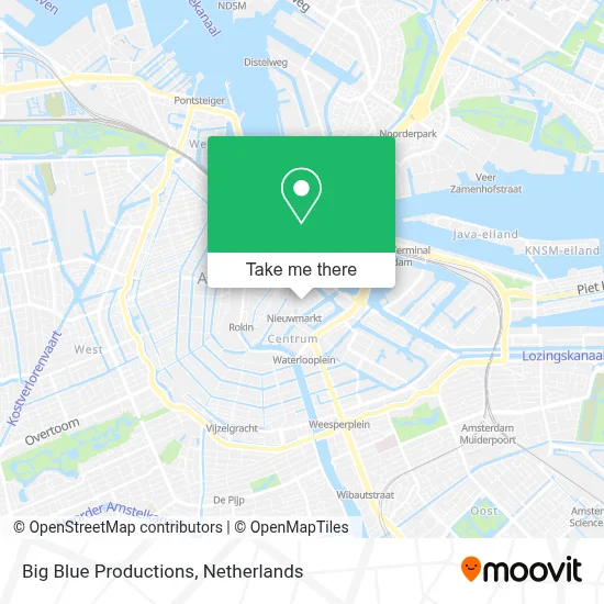 Big Blue Productions map