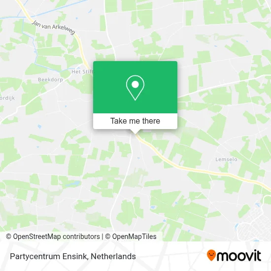 Partycentrum Ensink map