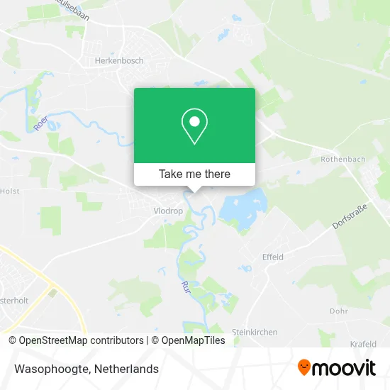 Wasophoogte map