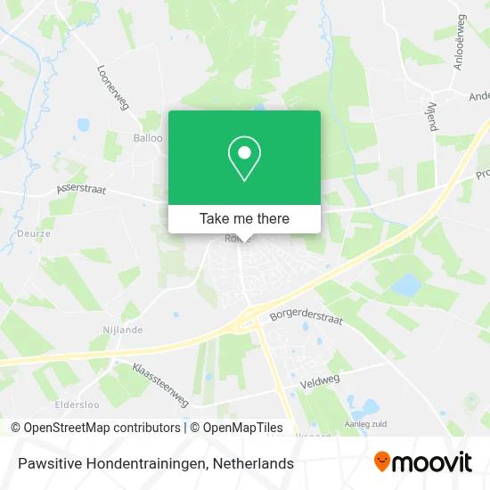 Pawsitive Hondentrainingen map