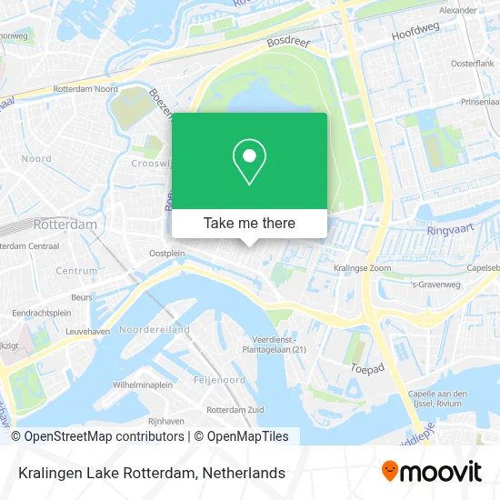 Kralingen Lake Rotterdam map