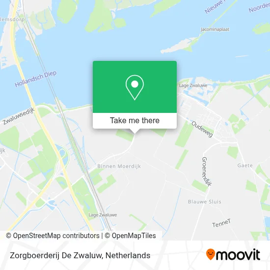 Zorgboerderij De Zwaluw map