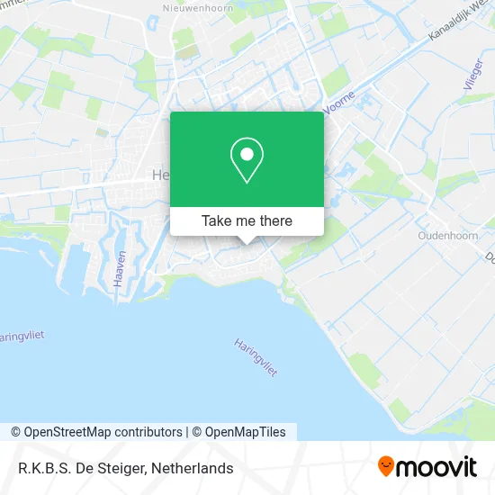 R.K.B.S. De Steiger map