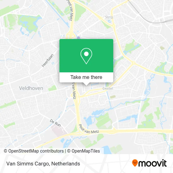 Van Simms Cargo map