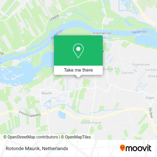 Rotonde Maurik map