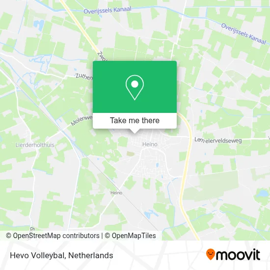 Hevo Volleybal map