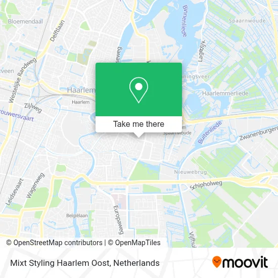 Mixt Styling Haarlem Oost map