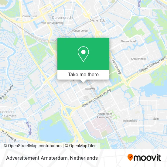 Adversitement Amsterdam map