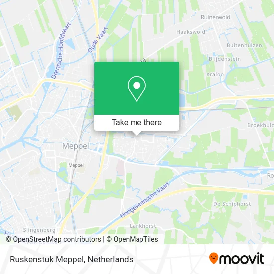 Ruskenstuk Meppel map