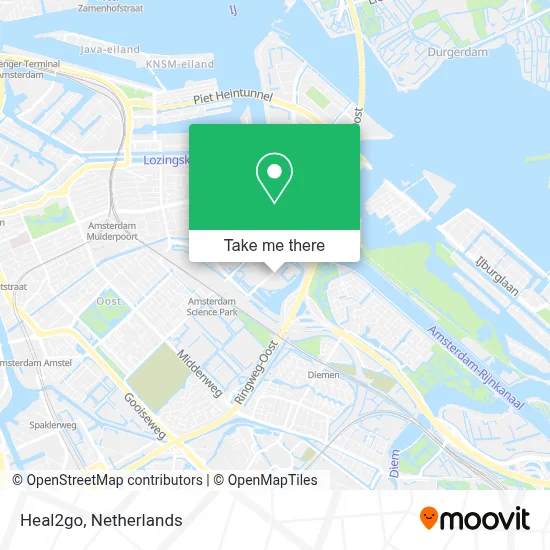 Heal2go map