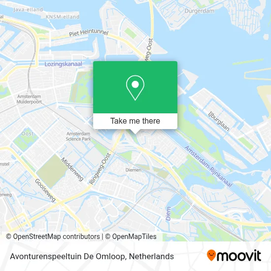 Avonturenspeeltuin De Omloop map