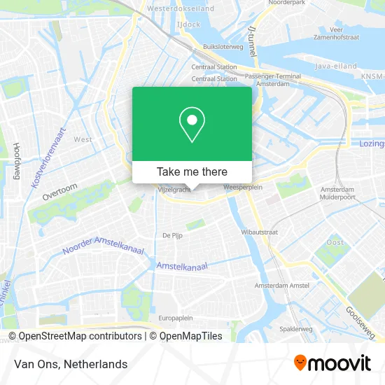 Van Ons map
