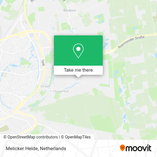 Melicker Heide map