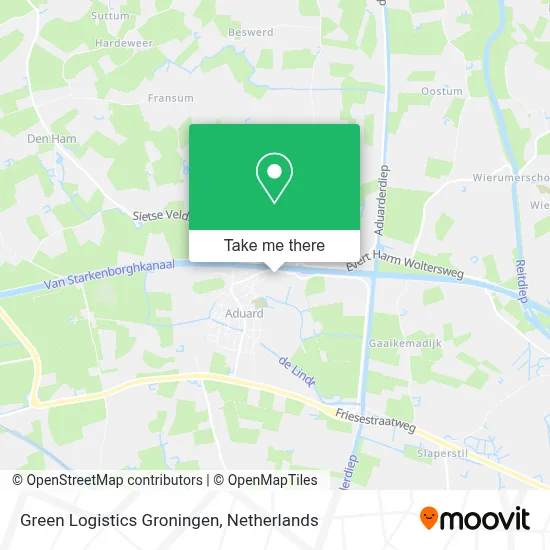 Green Logistics Groningen map