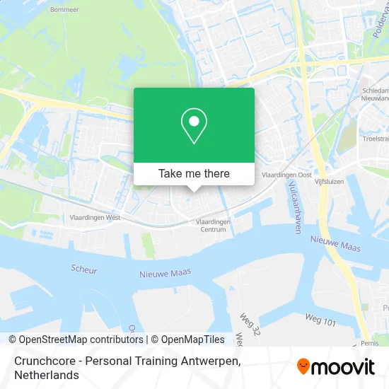 Crunchcore - Personal Training Antwerpen map