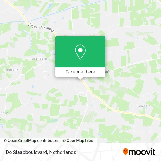 De Slaapboulevard map