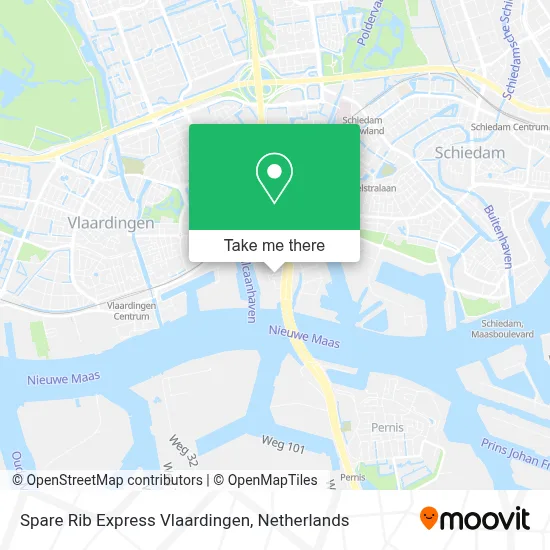 Spare Rib Express Vlaardingen map