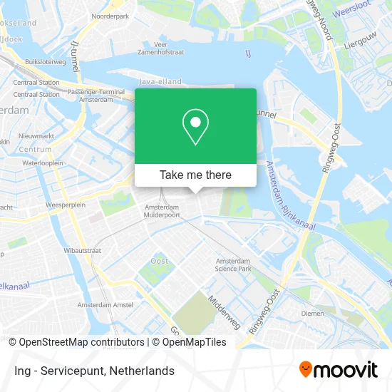 Ing - Servicepunt map