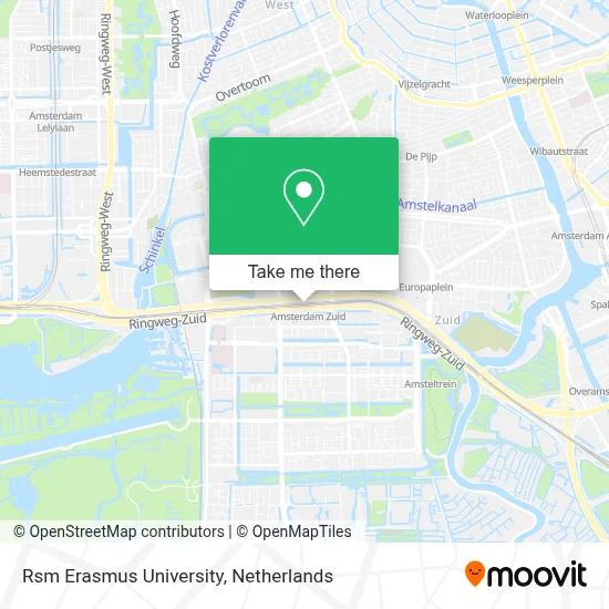 Rsm Erasmus University map