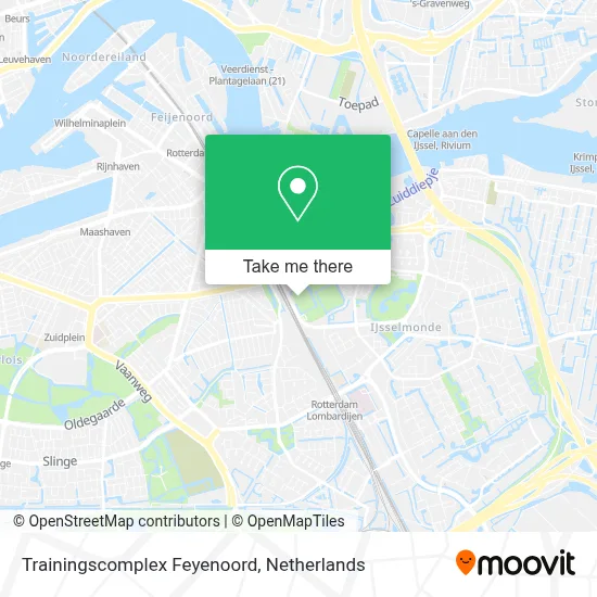 Trainingscomplex Feyenoord Karte