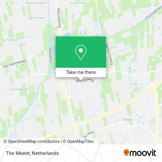 De Meent map