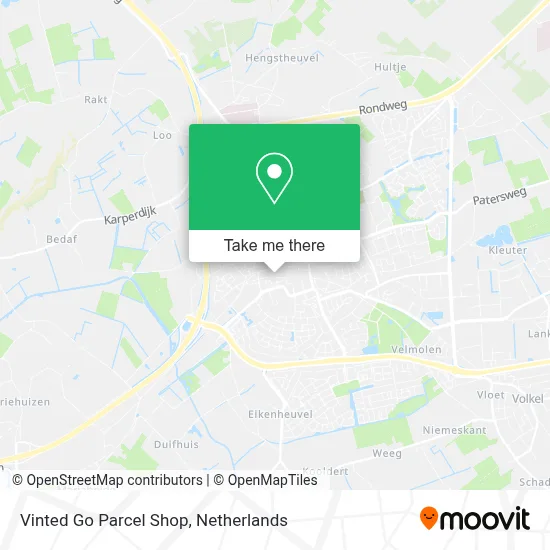 Vinted Go Parcel Shop Karte