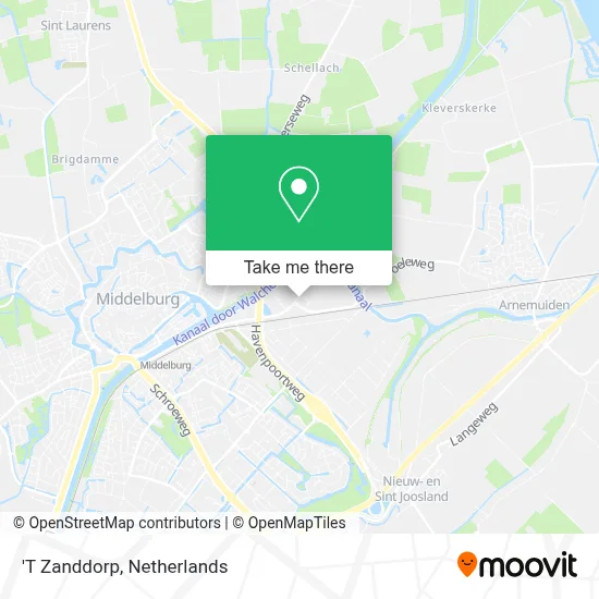 'T Zanddorp map