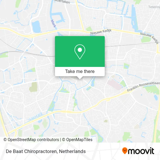 De Baat Chiropractoren map