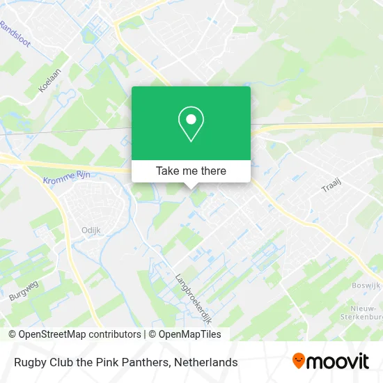 Rugby Club the Pink Panthers map