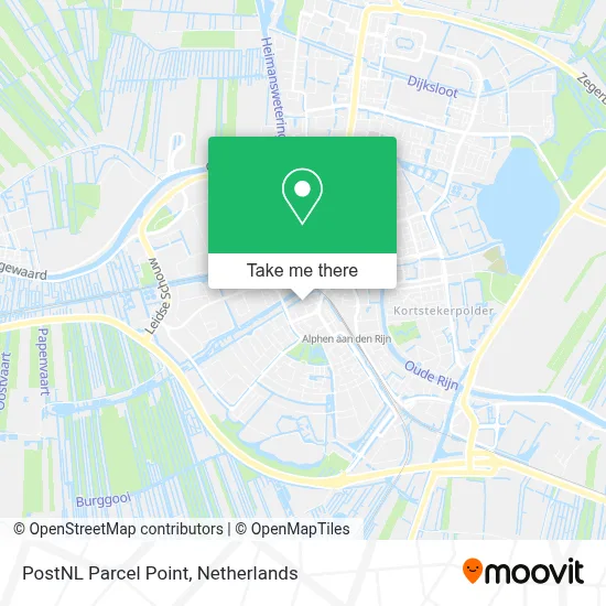 Postnl Pakketpunt map