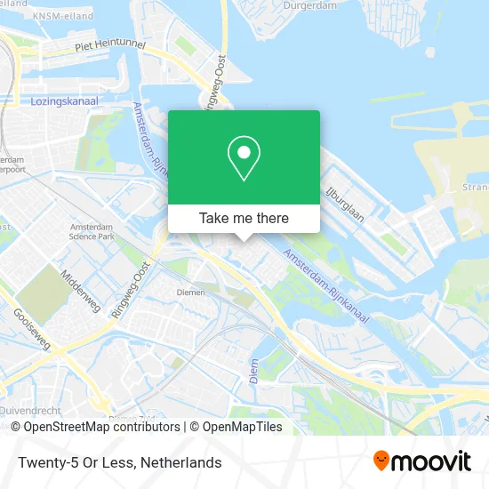 Twenty-5 Or Less map