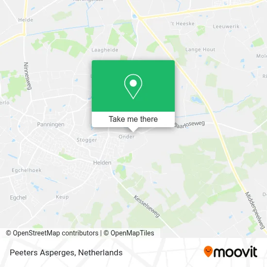 Peeters Asperges map