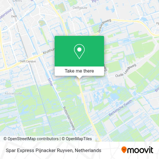 Spar Express Pijnacker Ruyven map