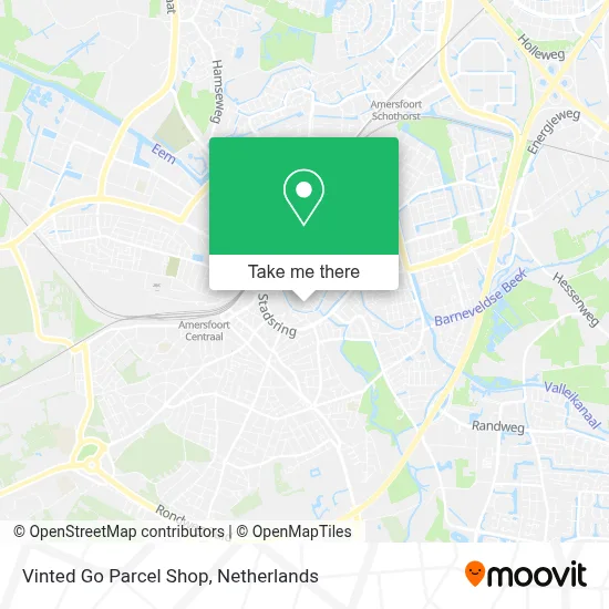 Vinted Go Parcel Shop Karte