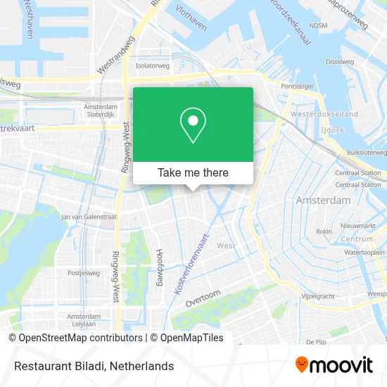 Restaurant Biladi map