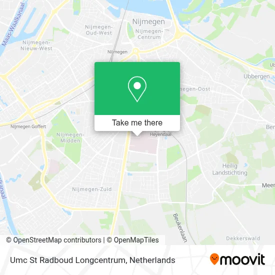 Umc St Radboud Longcentrum map